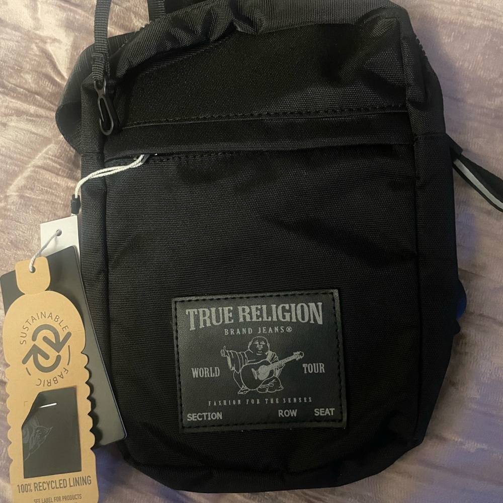 True Religion Black Men's Crossbody Bag